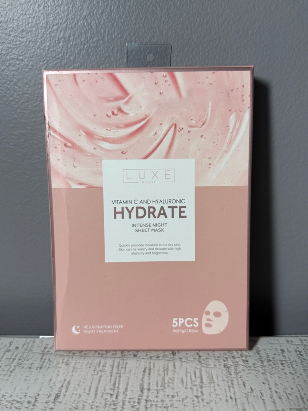 Luxe Hydrate Intense Night Sheet Mask - Pink (5pcs)